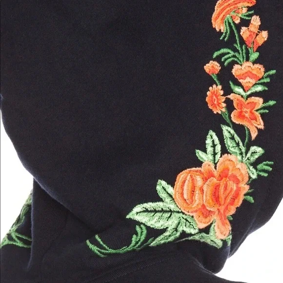 MOTHER Embroidered Floral Square Hoodie - Picture 6 of 9